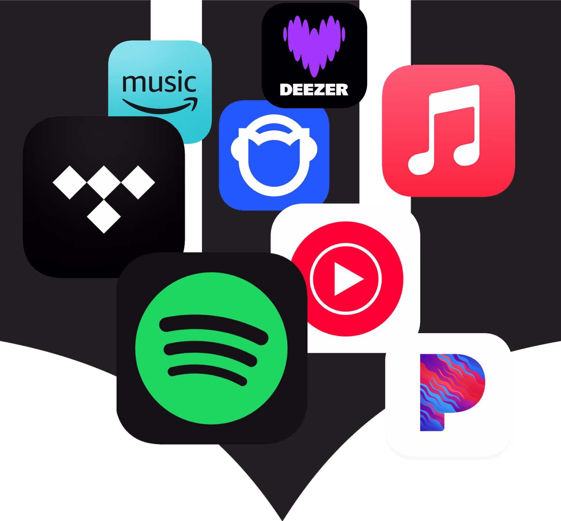 Imagen con icono de Waves Hit y apps de musica populares